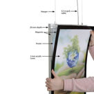 Immagine di M&T Displays Clik-clak Snap Frames LED - LEDbox Magneco