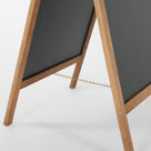 Immagine di M&T Displays Cavalletto pubblicitario (“A” Board) “Wooden Stopper”
